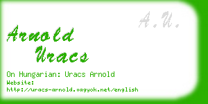 arnold uracs business card